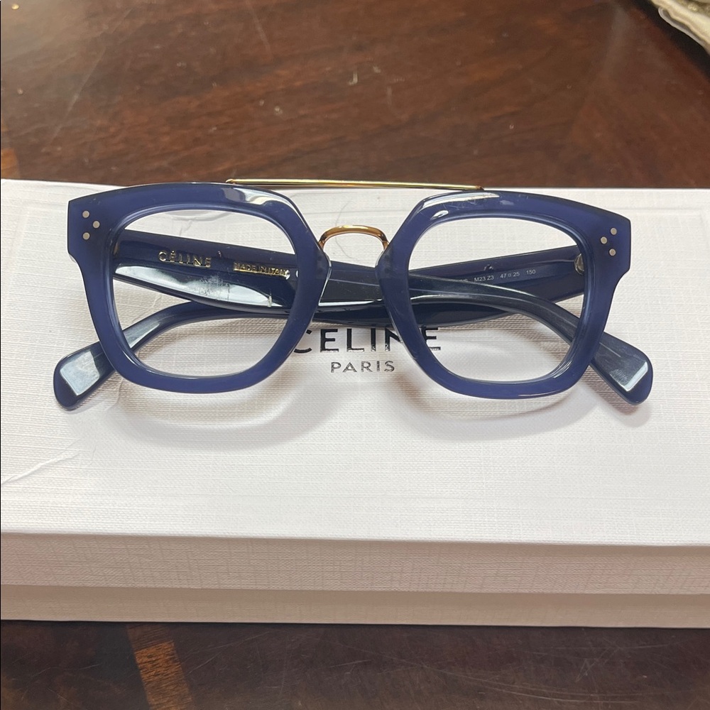 Celine Navy Blue Frame(no lenses)